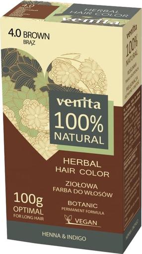 Plaukų dažai Venita Herbal, 4.0, 100 ml