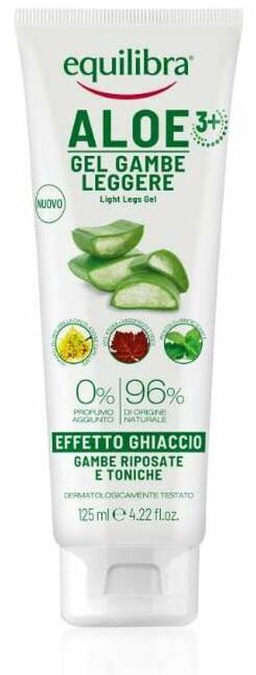 Крем для ног, гель Equilibra Aloe 3+ Light Legs, 125 мл