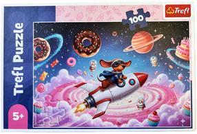 Пазл Trefl Dachshund on a Rocket, 41 см x 27 см, 100 шт.