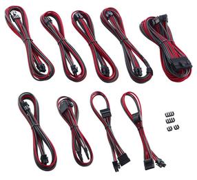 Vads Cablemod PRO ModMesh C-Series AXi/HXi/RM, melna krās./sarkana krās.