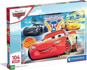 Dėlionė Clementoni Cars 25047, 33.5 cm x 48.5 cm, 104 vnt., įvairių spalvų