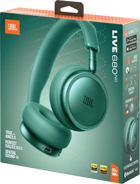 Bezvadu austiņas JBL Live 680NC JBLLIVE680NCGRN, zaļa krās.
