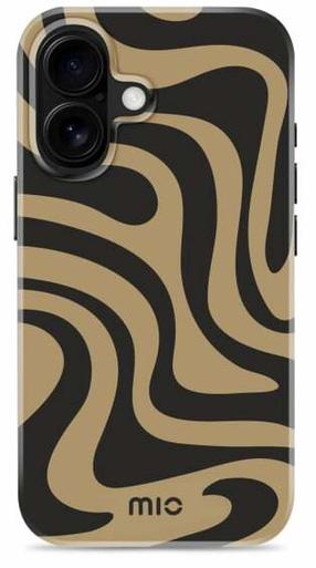 Telefono dėklas Mio Swirl, ruda sp./juoda sp., Apple