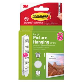 Juostelės rėmeliams kabinti 3M Command T17206C, balta sp.
