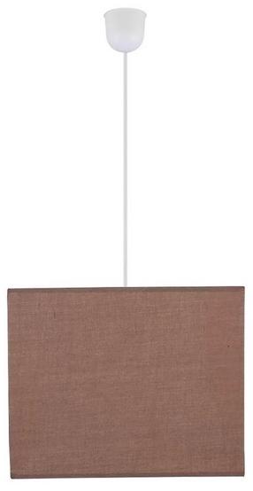 Šviestuvas kabinamas Candellux Basic 31-06110, E27, 1 x 60 W, ruda sp. / balta sp., 24 x 30 cm