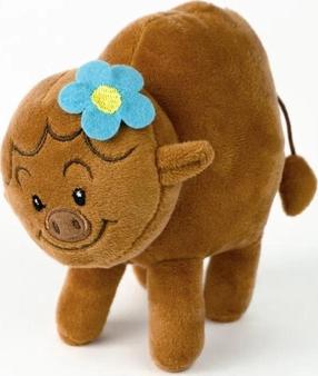 Mīkstā rotaļlieta Media Rodzina Bison Polinka, brūna krās., 14 cm