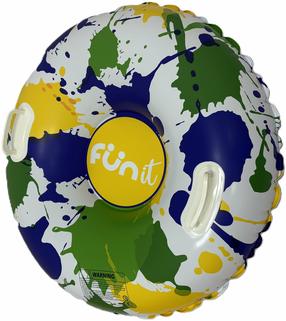 Pripučiama čiuožynė Fun It Pop, mėlyna sp./balta sp./geltona sp., 81 cm x 81 cm