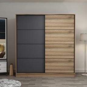 Spinta Kalune Design Kale 3172, antracito sp., 52 cm x 180 cm x 190 cm