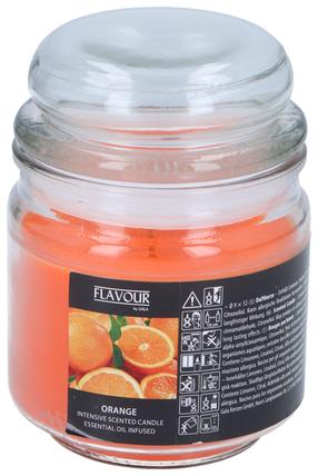 Svece, aromātiskā Orange, 50 h, oranža krās.