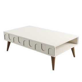Kavos staliukas Lyon 34, kreminė sp./riešuto sp., 105 cm x 60 cm x 34.6 cm