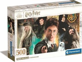 Dėlionė Clementoni Harry Potter, 49 cm x 36 cm, 500 vnt., įvairių spalvų