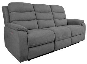 Sofa-reklaineris Home4you Mimi 14081, pilka sp., 93 x 208 cm x 102 cm