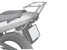 Stiprinājuma komplekts Shad Kawasaki ZR-7 (01-05), melna krās.