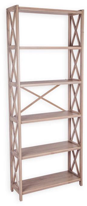 Grīdas plaukts Felix 6, grafīta krās., 202 cm x 31 cm x 80 cm