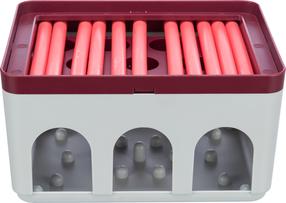 Strateginis žaidimas katėms Trixie Rod Box TX-45896, raudona sp./pilka sp., 20 cm