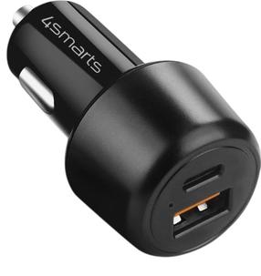 Auto laadija 4smarts VoltRoad Ultimate, USB Type C/USB Type A, must v., 83 W