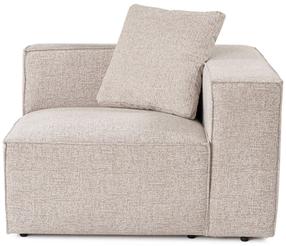 Modulinė sofa Hanah Home Lora R1, ruda sp., dešininė, 110 x 108 cm x 65 cm