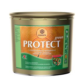 Пропитка древесины Eskaro Aura Protect, зеленый цв., 2.7 l