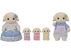 Набор фигурок Sylvanian Families Flora Rabbit Family 5735, 5 шт., многоцветный