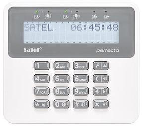 Signalizācijas vadības pults Satel, LCD, balta krās.