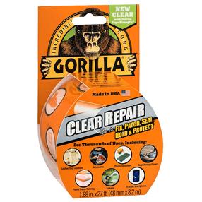 Līmlente Gorilla CRYSTAL CLEAR, vienpusējs, 8.2 m x 50 mm x 170