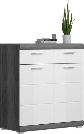 Kumode MC Akcent Scout, balta krās./pelēka krās., 96 cm x 37 cm x 90 cm