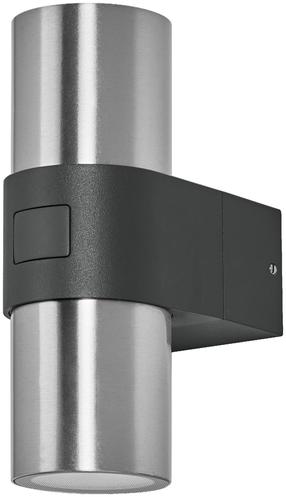 Sieninis lauko šviestuvas Ledvance Smart+, 10W, LED, IP44, chromo sp./tamsiai pilka sp., 6 cm x 17.5 cm