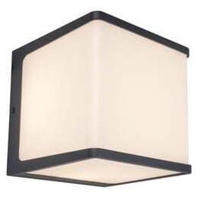Õue seinavalgusti Lutec Doblo, 19.1W, LED, IP54, tumehall v., 15 cm x 15 cm
