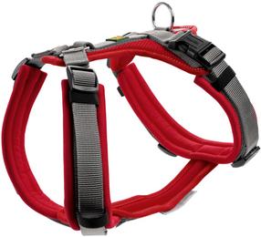 Regulējamas krūšu siksnas Hunter Harness Maldon, melna krās./pelēka krās., M