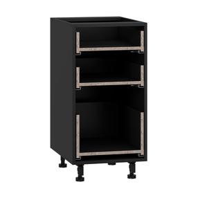 Spintos rėmas, virtuvei Vento D3S_H-40/82, 52 cm x 40 cm, 82 cm, juoda sp.
