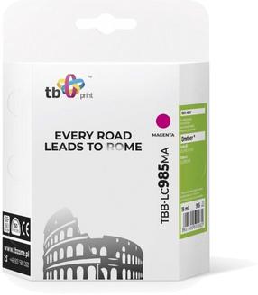 Spausdintuvo kasetė TB Print TBB-LC985MA, purpurinė (magenta) sp., 19 ml