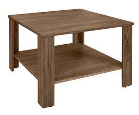 Žurnalinis staliukas Odette, ąžuolo/ruda, 67.5 cm x 67.5 cm x 47.5 cm