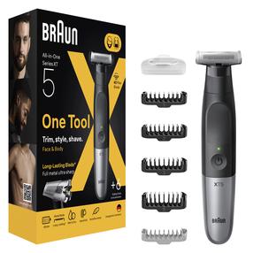 Триммер для бороды Braun Series X XT5100, черный цв./серый цв.