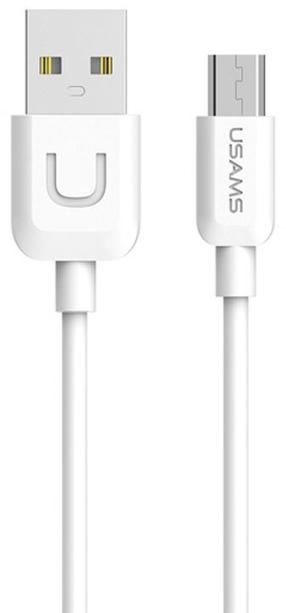 Juhe Usams, Micro USB/USB, 100 cm, valge v.