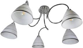 Lampa karināms Candellux Elf E14, E14, 5 x 40 W, balta krās. / sudraba krās.