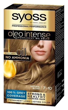 Matu krāsa Syoss Oleo Intense, 7.10 natural blond krās., 7.10 Natural Blond, 115 ml