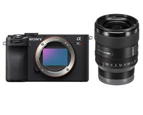 Bezspoguļa kamera Sony Alpha A7CR, melna krās.