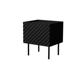 Naktinis staliukas Cama Meble Lucca, juoda sp., 52 cm x 40 cm x 47 cm