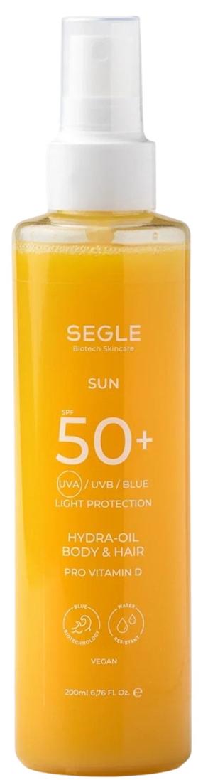 Päevituse hooldussprei keha jaoks/juustele Segle Sun Care SPF50+, 200 ml