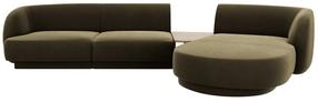 Modulinė sofa Micadoni Miley Blu77, žalia sp., dešininė, 300 x 145 cm x 70 cm
