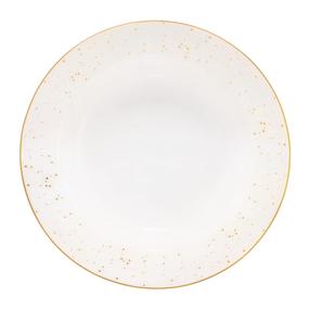 Dziļa šķīvis zupas Ambition Aurelia, Ø 23 cm, zelta krās./balta krās.