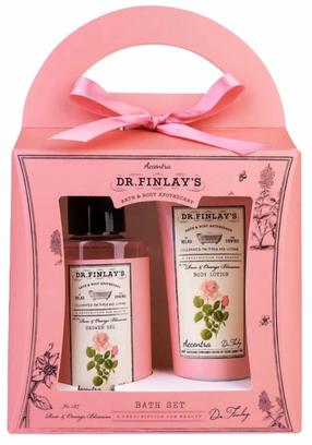Kūno priežiūros rinkinys Accentra Dr. Finlay's Rose & Orange Blossom, 2 vnt.