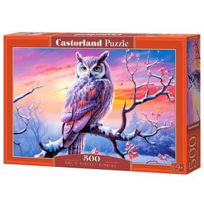 Пазл Castorland 500 el. Owl's Perfect Evening B-54022, 68 см x 47 см, 500 шт.