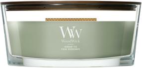 Свеча, ароматическая WoodWick Verdant Fig, 40 - 65 час, 453 г, зеленый цв.