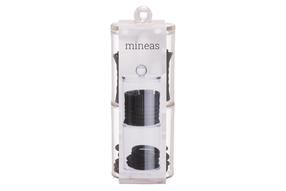 Резинка для волос Mineas 650491, прозрачный цв./черный цв., 2 шт.