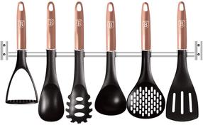 Virtuvės reikmenų rinkinys Berlinger Haus Metallic Line Rose Gold Edition BH-6328, 32 cm, aukso sp./juoda sp./rožinė sp., 6 vnt.