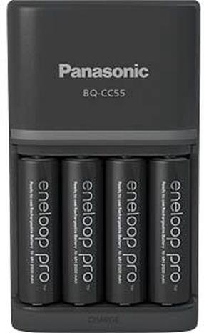 Elementų įkroviklis Panasonic BQ CC55 + 4 x AA 2500mAh