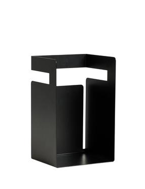 Knygų laikiklis Kalune Design Cube 438CTF1304, 15.5 cm x 18 cm, juoda sp.
