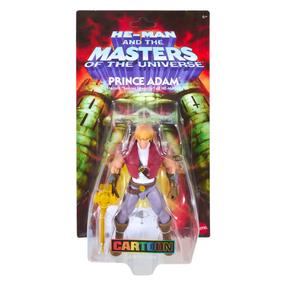 Žaislinė figūrėlė, su priedais Mattel Masters Of The Universe Cartoon Prince Adam JHJ99, 14 cm, įvairių spalvų