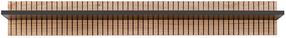 Sieninė lentyna ASM Liam, ruda sp./juoda sp., 25 cm x 160 cm x 20 cm